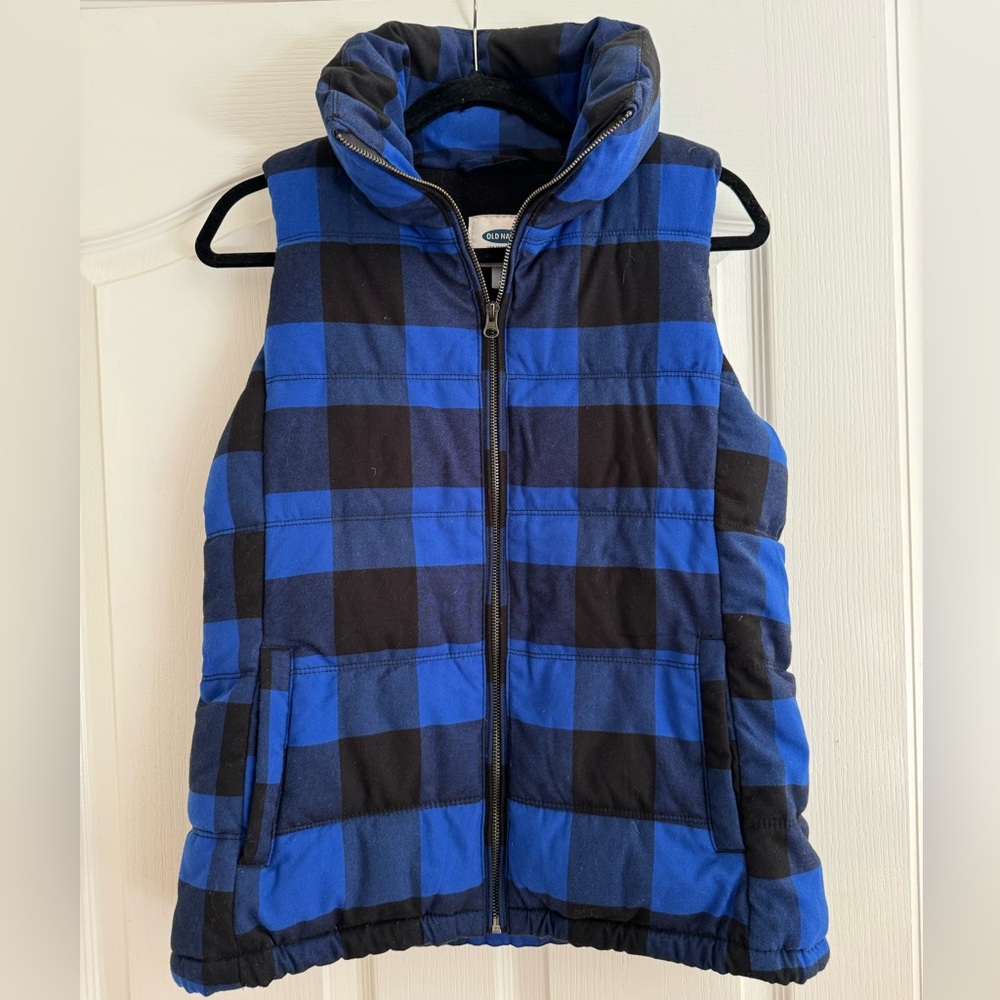 Plaid winter vest